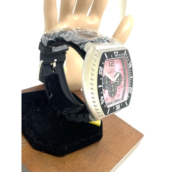 Invicta Men's Watch 47286 Pro Diver Pink Dial Quartz Black Rubber Strap 51mm - Picture 15 of 15